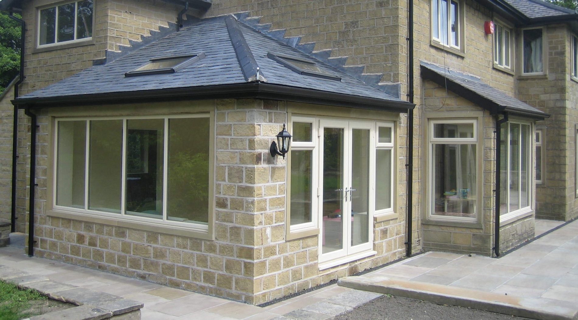 Lightweight white uPVC Casement windows fitted for a home in Somerset