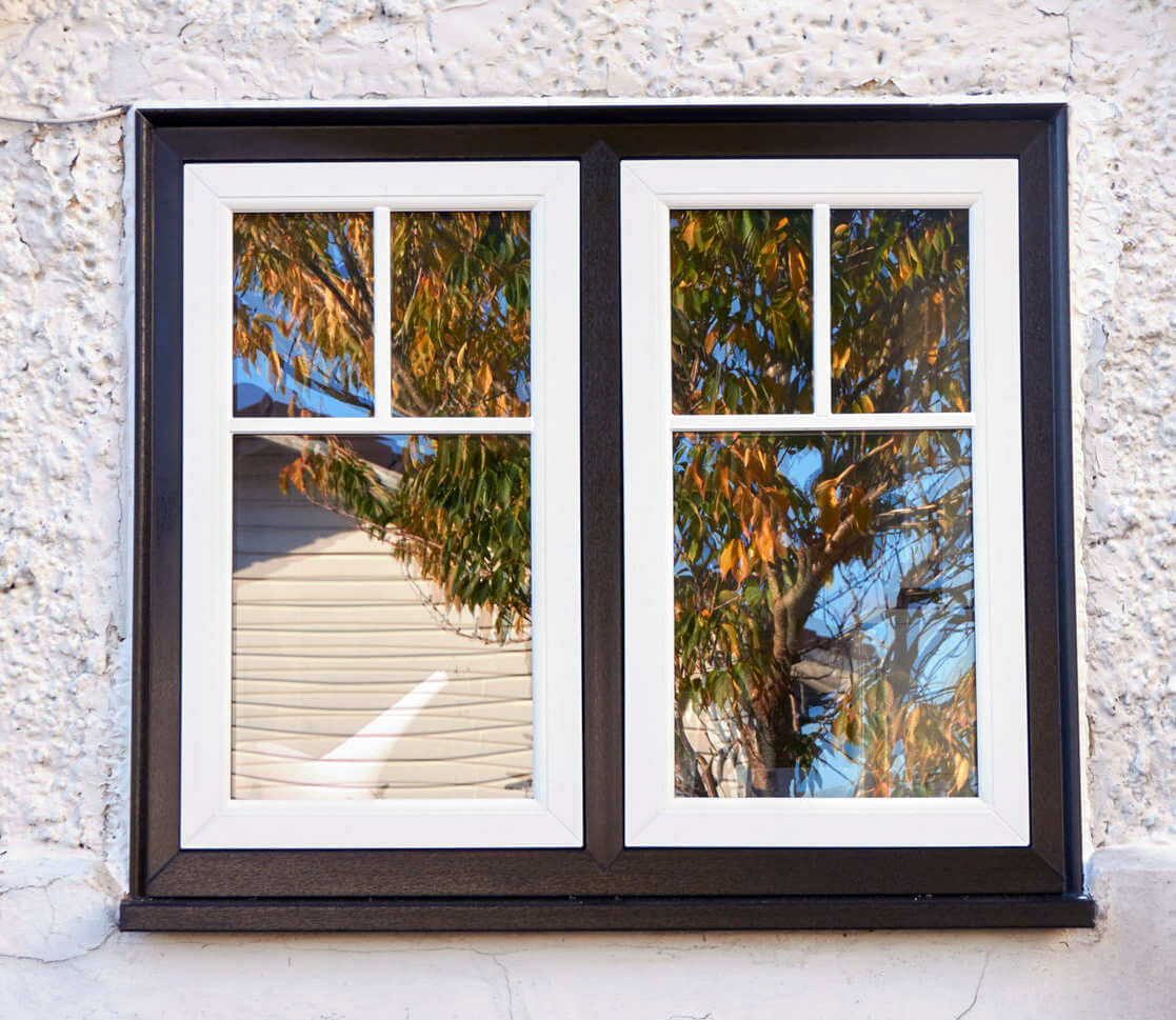 flush window black