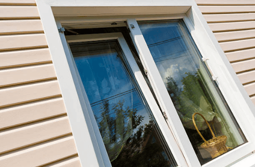 tilt tern white window on cladding wall